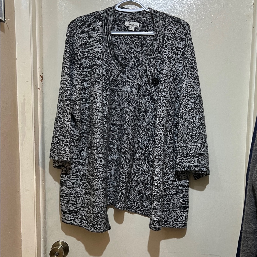 Kim Rogers Black and Gray Cardigan